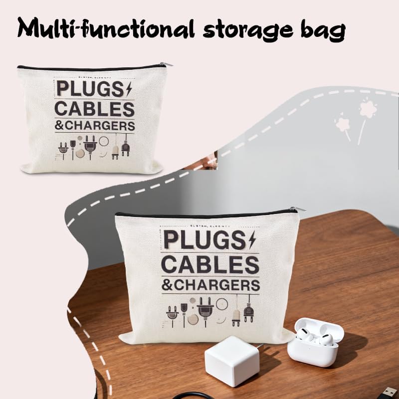 Charging Cable Organizer Pouch Bag Travel Elastic Silicone Cable Straps Cord Organizer Anti Loss Portable Earphone Plug Charger Storage Bag Data Cables Protector Cover Charge Cord Tie Wraps Protection - Image 5