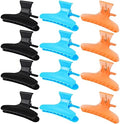 Ondder Hair Clips for Styling, Cutting, Coloring - Butterfly Claw Clamps and Sectioning Clips for Salon and Home Use - Hair Accessories for Women and Girls in Black, Blue, and Orange by Ondder