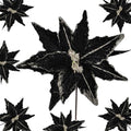 Kimura's Cabin 6Pcs 11Inch Artificial Poinsettia Christmas Flower Set,Black by WeddingPartyArrangementBouquetsDecorationArtificialFlowers