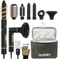 OUDIM 6-in-1 Multi-Functional Hot Air Comb, Interchangeable Brush Head, Negative Ion Hair Dryer Brush and Styler, Brushless Motor with 110000 RPM High-Speed, Rapid Drying, Storage Bag. by oudim