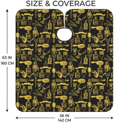 Barber Cape for Men, Professional Hair Cutting Cape for Salon Use - Image 2