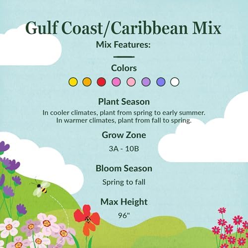Ferry-Morse Gulf Coast-Caribbean Bulk Wildflower Seeds, 300,000+, 1 lb - Image 3