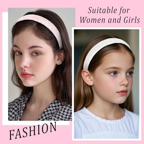 Headbands for Girls, 3Pack Sparkly Glitter Toddler Girls Headbands - Image 4