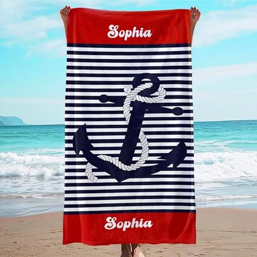 JML Personalized Beach Towel with Name, Microfiber, 30 x 60 in by JML