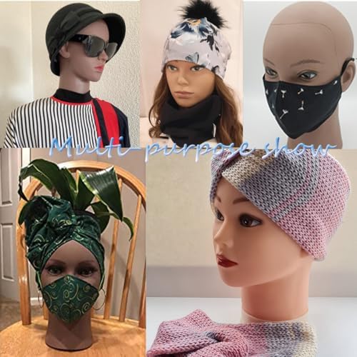 HAIRWAY Mannequin Head Female Mannequin Head Stand Cosmetology Mannequin Head for Wigs Manikin Doll Mannequin Head for Wigs Making and Display with Free T-pins (Brown, 21.5inch) - Image 6