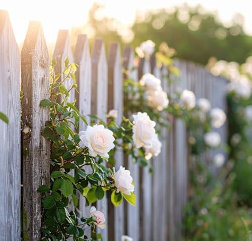 2 White Climbing Roses Live Plants 3-6" Tall, Medium Pot, Fragrant Climbing Rose Bush, Fast Growing, Spectacular Double Blooms for Backyard Fences and Walls - Image 5