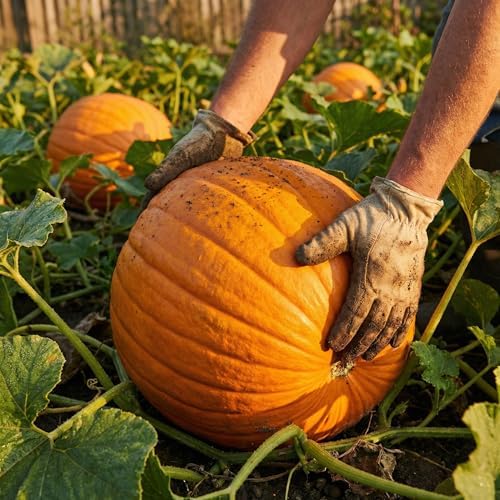 20 Pumpkin Seeds for Planting - Big Max - Heirloom | Non-GMO | USA Grown | Grows Big Giant Pumpkins up to 100 lbs! Grown for Pies and Halloween Jack O Lanterns - Image 6
