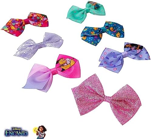 Disney Encanto Hair Bow Clips Bundle - 4 Inch Alligator Clips with Different Images, Ages 3+ - Image 2