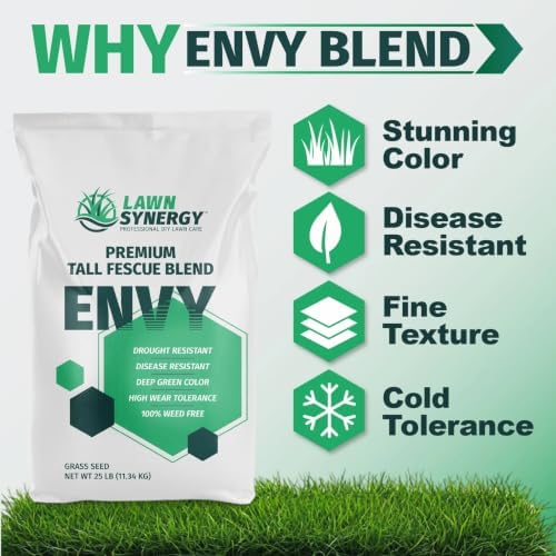 Envy Turf Type Tall Fescue Grass Seed (10 lbs) - 100% Weed Free - Drought Tolerant - Disease Resistant - Image 5
