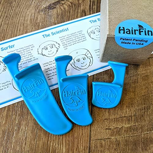 Original HairFin Haircut Tool Kit - As Seen On Shark Tank - Set of 3 Includes 2”, 3”, and 4” Hair Cutting Guides for DIY and Self Home Haircuts - Made in USA - Image 6
