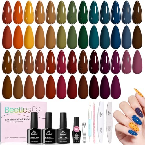 Beetles Fall Gel Polish Set, Fall Passage Collection, 25 Autumn Colors by beetlesGelPolish