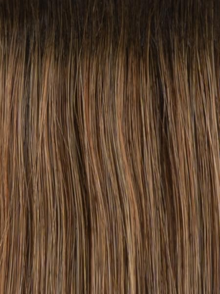 Raquel Welch Longing For London Luxurious Mid-Length Bob Cut Wig, Black Label Human Hair Collection by Hairuwear, Average Cap, RH8/29SS Shaded Hazelnut - Image 2