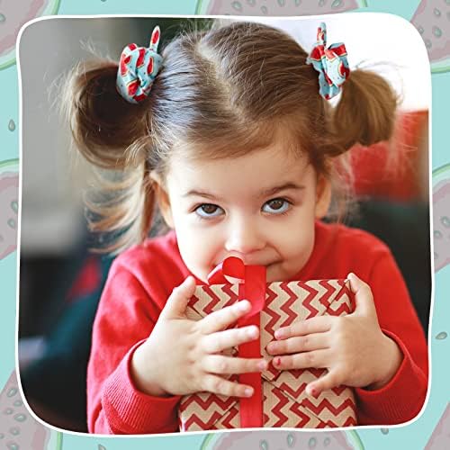 WILLBOND 16 Pcs Girls Hair Scrunchies Kawaii Print Ties,Lovely Style - Image 4