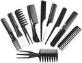 Magic 10 Piece Professional Styling Comb Set, Black by 1st+Choice