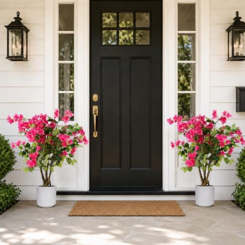 Artificial Bougainvillea Tree 2 Pack, 3FT Pink Faux Flowering Plant - Image 4