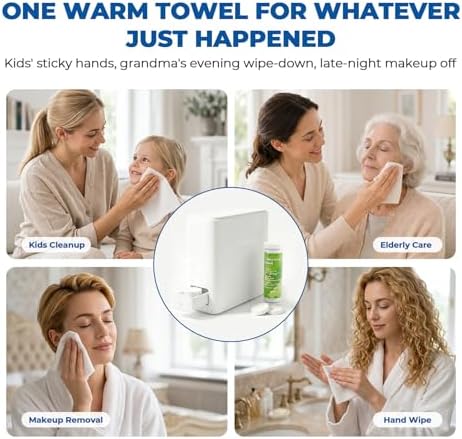 Hot Towel Dispenser for Face, One-Touch Spa Comfort with Smart Voice Alerts - Image 5