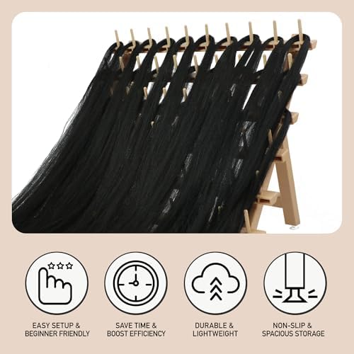 Laflare Braid Rack 60 Spools, PP Braiding Hair Stand, Thread Rack, Sewing Organizer, Quilting, Embroidery - Versatile Extension Holder - Image 3
