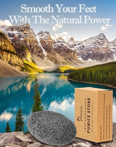 Maryton Natural Pumice Stone for Feet - Lava Foot Exfoliator Scrubber Pedicure Tools, Dead Skin Corn Callus Remover for Feet and Hands, 2 Count - Image 2