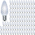 C9 LED Christmas Lights Outdoor Replacement Bulbs Cool White 6500K 100 Pack by AustinCoast