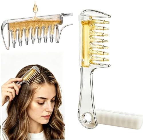 Scalp Hair Oil Applicator Comb,Oil Dispensing Hair Brush for Hair Care by YIXIPAZH