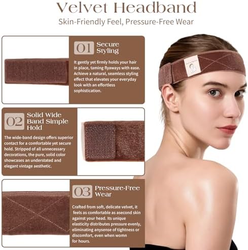 Medium Brown Wig Grip Band 2 Pack for Half Wig, Non Slip - Image 4