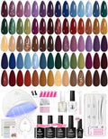Beetles Gel Nail Polish Kit with U V Light 69PCS 35 Colors Gel Fall Nails by beetlesGelPolish