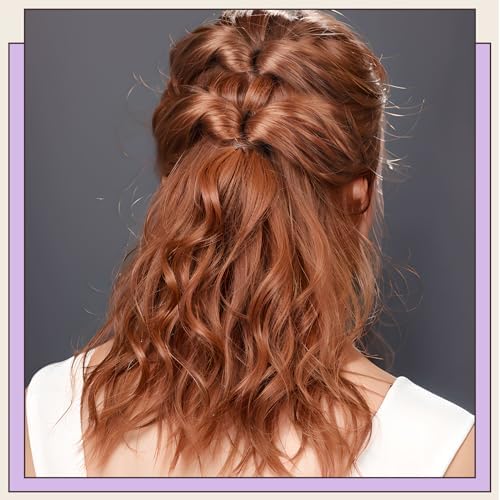 Teenitor 4pcs Pony Tail Hair Tools: 2 Pairs Pony Styling Loop, Pull Through & French Braiding Accessories for Women & Girls - Light Purple/White - Image 6