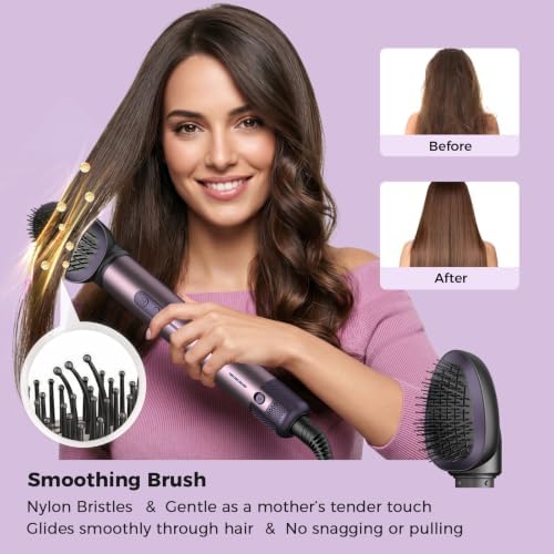 7-in-1 Cweixi Hair Dryer Brush, Hot Air Styler with Auto-Wrap Curlers - Image 6