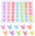80Pcs 0.6In Mini Butterfly Hair Claw Clips for Girls Women Small Barrettes by SUMAJU