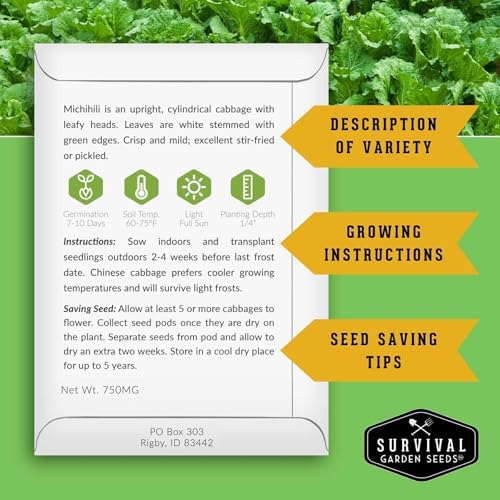 Cabbage Seeds 5 Variety Seed Pack - Survival Garden Seeds - Image 2
