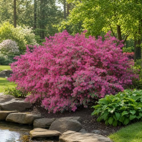 Loropetalum Razzleberry | 10 Live Plants | Loropetalum Chinense | Evergreen Shrub | Vibrant Pink Flowers | Fast Growing | Low Maintenance | Ornamental Bush | Outdoor Landscaping - Image 4