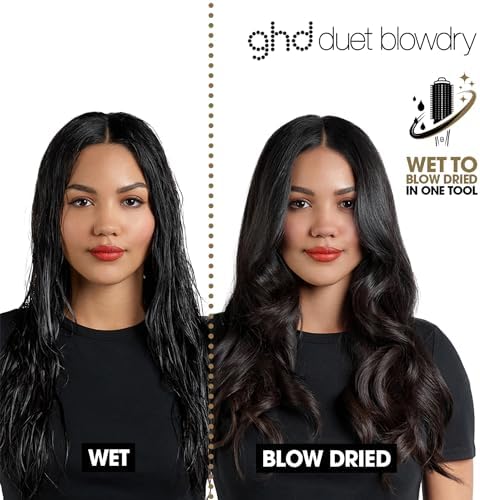 ghd Duet Blowdry-Hair Dryer Brush | Wet to Blow Dried with No Heat Damage | 3X More Volume with 24 Hour Long-Lasting Results | Blow Dry with No Fizz | 50% More Shine - Image 2