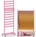 Braiding Hair Rack Braiding Rack 286 Pegs 2-Sided, Pink by NOVIMANGO