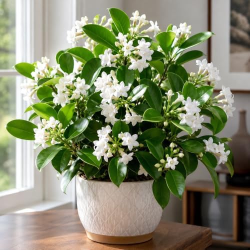 Bridal Wreath Jasmine Plant Live | 4-8 Inch Tall | Live Jasmine Plant | Jasmin Plant for Indoor | Easy Care Flowering Plant for Home & Office Decor - Image 5