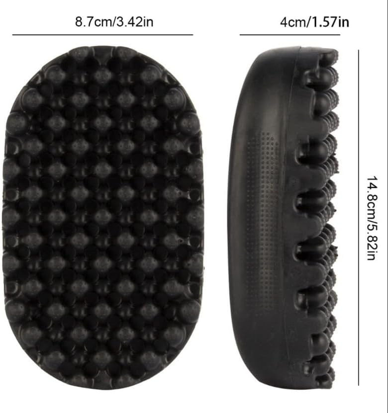 Luxury Rubber Curling Hair Brush - Premium Twist Tool for Afro Hair，Quick & Easy Styling，Washable Twist Styling Tool for Curly, Black (Large) - Image 4