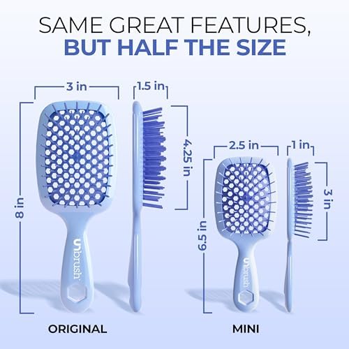 FHI Heat UNbrush Mini Detangling Brush for Wet & Dry Hair - Image 3