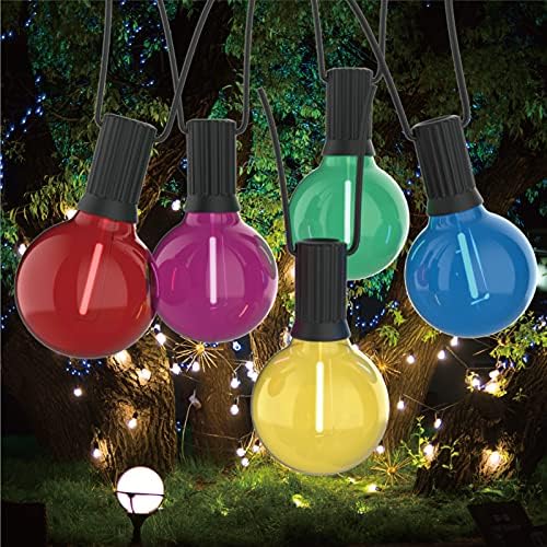 Meconard 25 Pack G40 LED Outdoor String Light Replacement Bulbs, Multicolor - Image 6