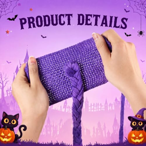 Thiccywoov 2 Pcs Costume Pet Wigs for Dogs Cats, Hats Purple - Image 3