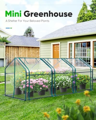 Quictent Mini Greenhouse for Indoor Outdoor, Portable Quick-Setup Tabletop - Image 2