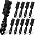 NICEMOVIC Barber Clipper Brushes, 10 Pcs Plastic Handle Nylon Bristles Cleaning Brush, Multifunctional Cleaning Supplies for Hair Styling Tools, Kitchen Sink, Shoes (Black) by NICEMOVIC