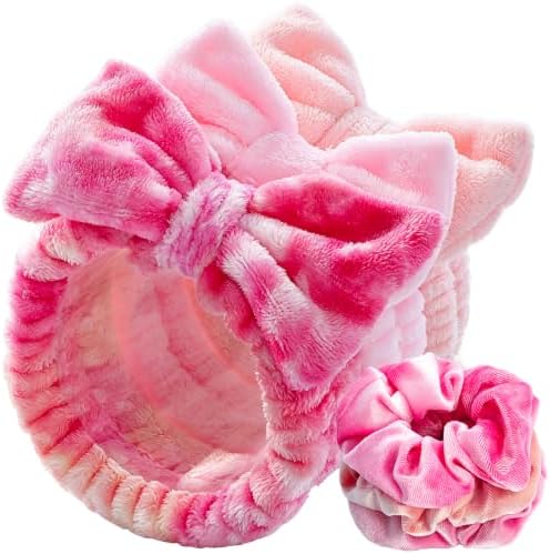 LEOBRO Pink Spa Headbands, Makeup & Skincare Headbands for Washing Face by LEOBRO