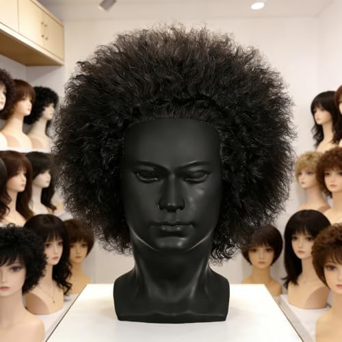 10'' Training Head with 100% Human Hair Mannequin Head Cosmetology Afro Hair Manikin Head for Practice Styling Braiding - Image 6