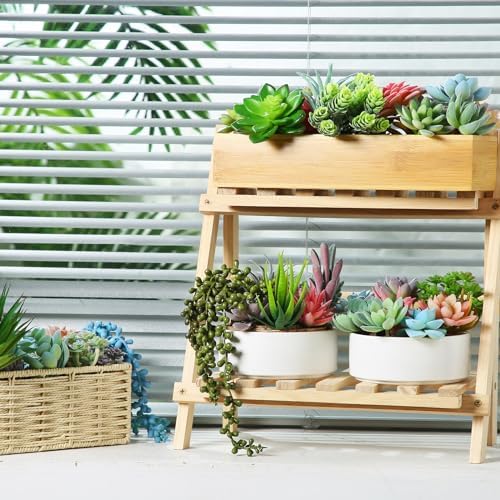 Yunsailing 80 Pcs Artificial Faux Mini Succulent Plants, Lovely - Image 5