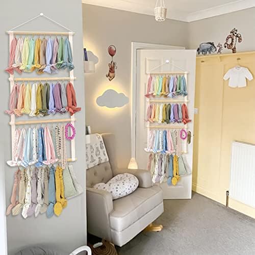 POVETIRE Headband Holder Bow Organizer for Girls, Baby Head Bands Storage - Image 3