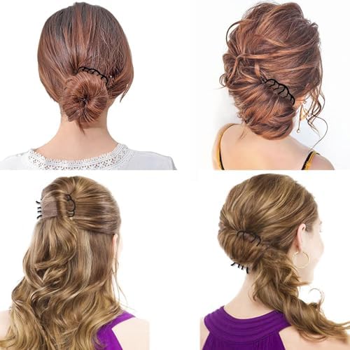7 Pcs Metal Hair Side Combs Hair Fork Clip Teeth Hair Pin Stick for Updo Bun, U Shape Hair Combs for Vintage Hairstyle Hair Accessories, Thick Hair Combination - Image 6