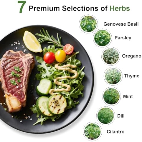 Gourmet Herb Seed Pod Kit for Hydroponic System-7 Pods, with 7 Herbs Seeds - Image 3