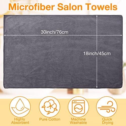 Newwiee 72 Pack Salon Towels Bleach Proof Hair Towel 18 x 30 Inch, Grey - Image 2