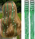 Hair Tinsel Clip in 12 Pcs Fairy Glitter Tinsel Hair Extensions for Kids by LEDIZE