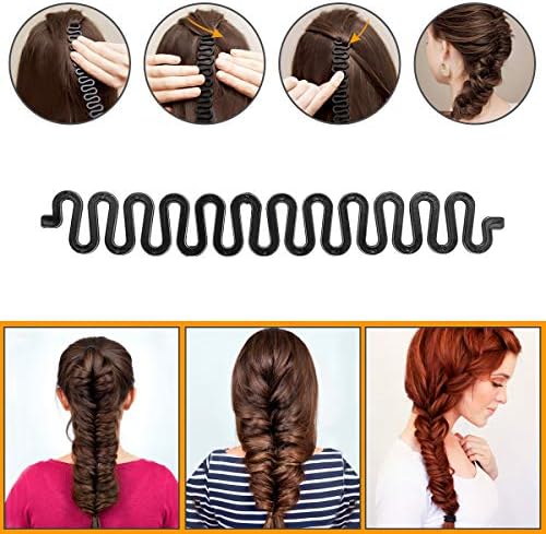 Winkeyes Hair Styling Set - DIY Hair Braiding Tool Kit with Hair Modelling Accessories for Simple and Fast Spiral Braids - Image 2