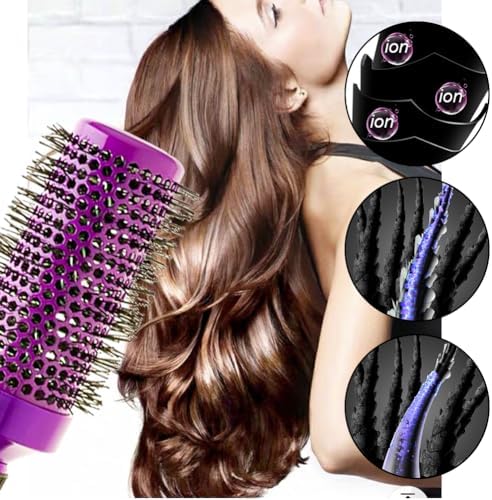 5pcs Round Brushes for Blow Drying&Boar Bristle Detangling Hair Brush - Image 3